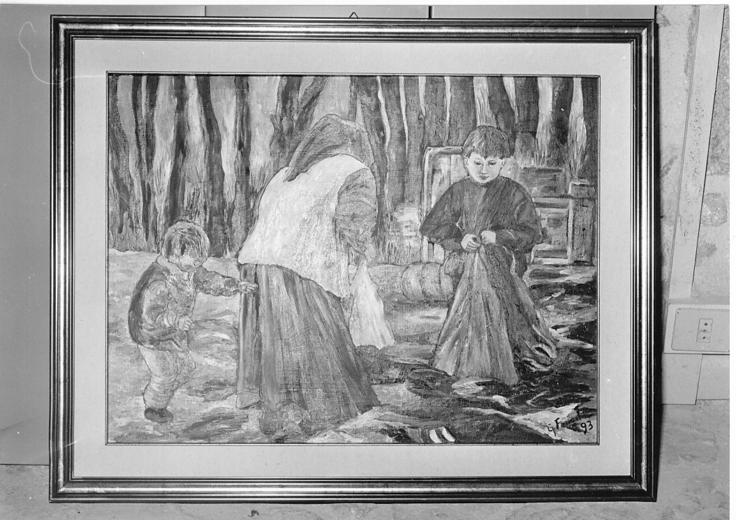 Profughi bosniaci (dipinto) di Franchi G (sec. XX)