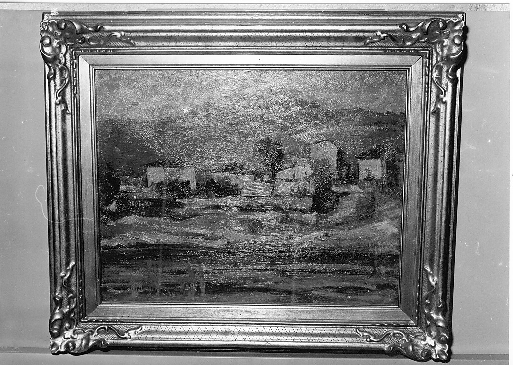 Lago di S. Raniero - Civita di Bagno (dipinto) di Cencioni Amleto (sec. XX)