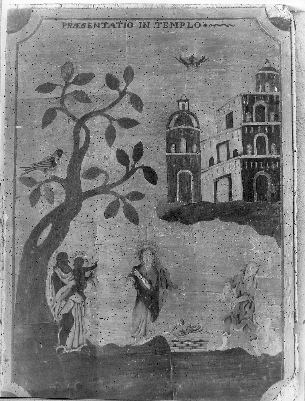 presentazione di Gesù al tempio (sportello) - ambito Italia meridionale (sec. XVIII)