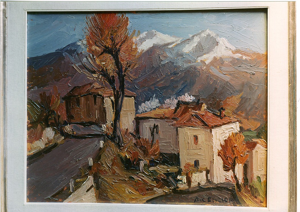 Paesaggio (dipinto) di Cencioni Amleto (sec. XX)