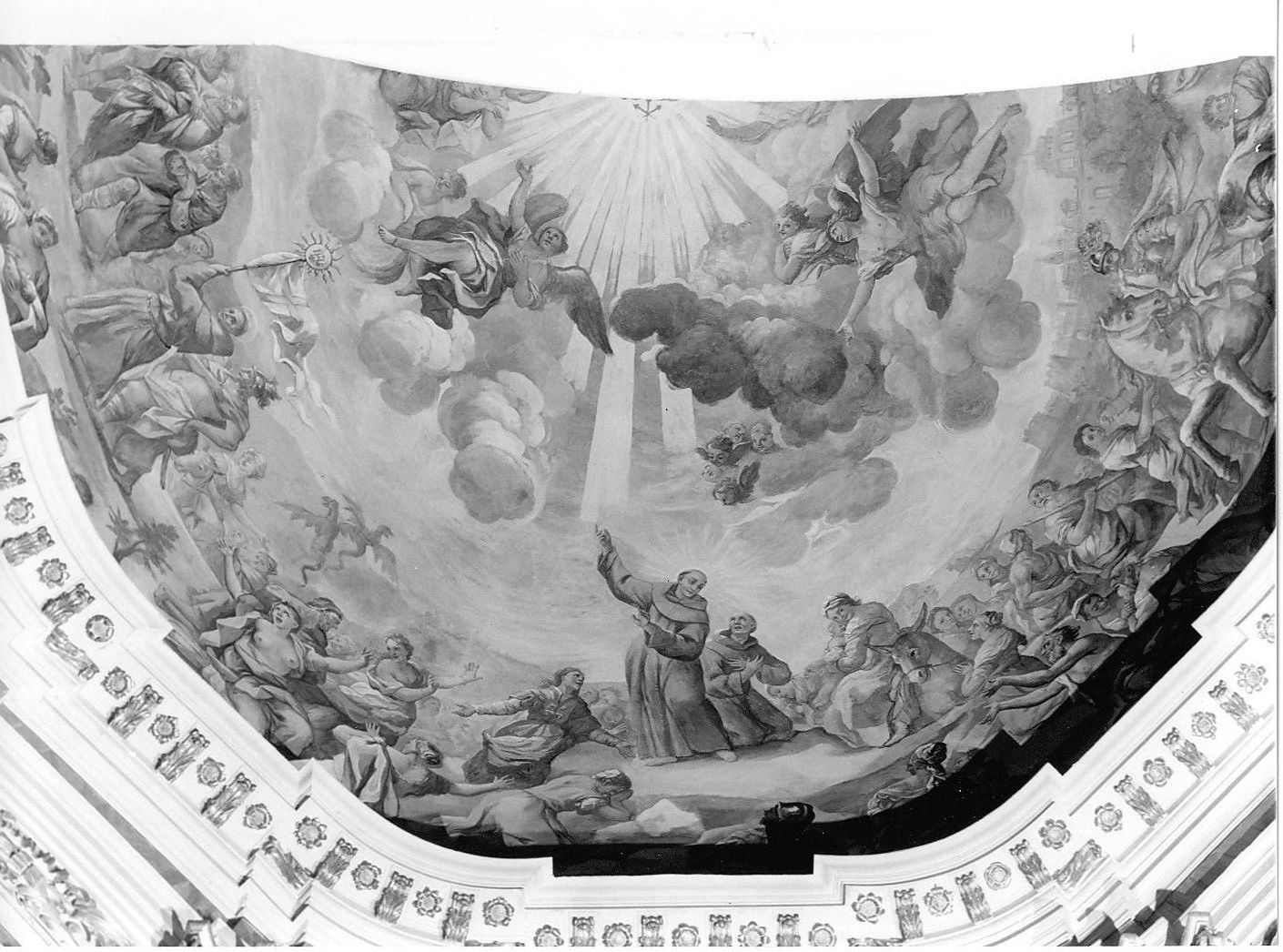 Gloria del nome di Gesù (dipinto) di Cenatiempo Gerolamo (sec. XVIII)