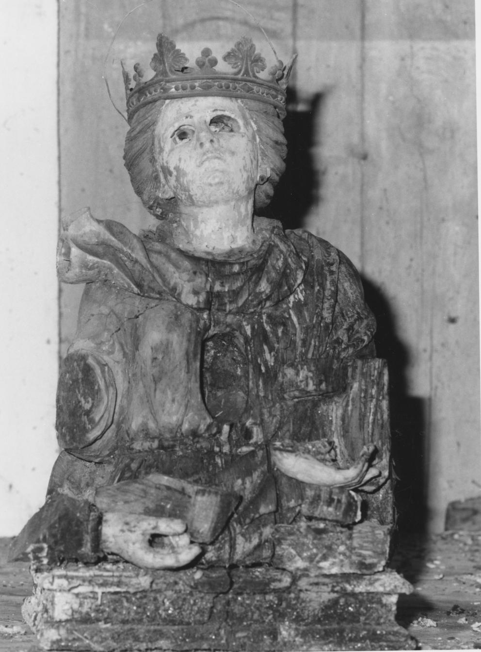 Santa (reliquiario - a busto) - bottega napoletana (seconda metà sec. XVII)