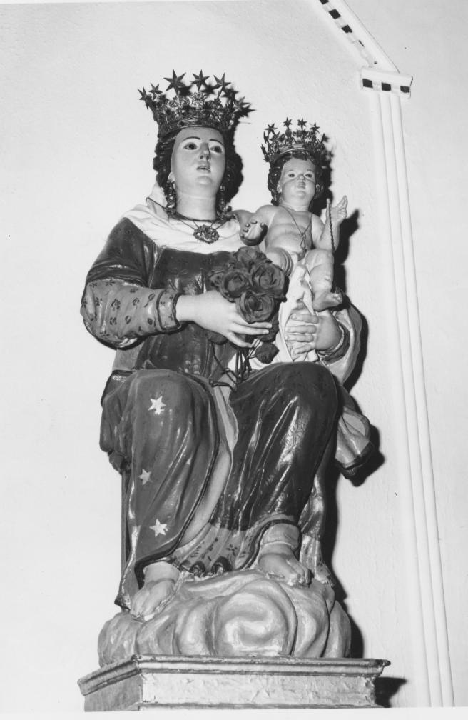 Madonna delle Puglie, Madonna in trono con Bambino (statua) - bottega napoletana (ultimo quarto sec. XVIII)