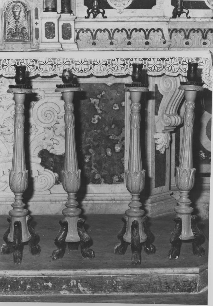 candeliere, serie - bottega lucana (sec. XIX)