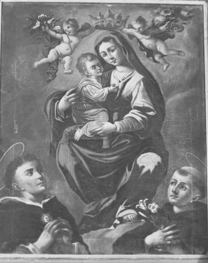 Madonna con Bambino e Santi (dipinto) - ambito Italia meridionale (sec. XIX)