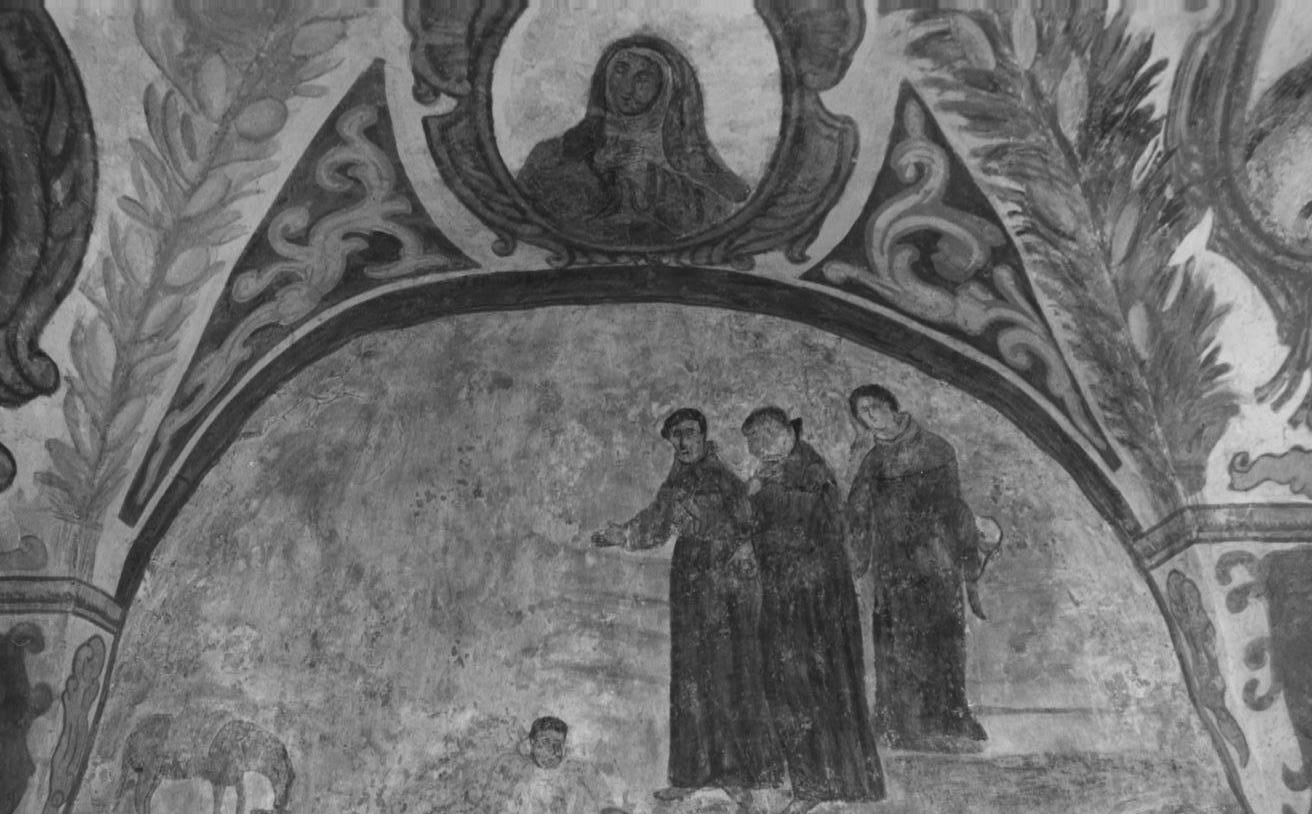 San Francesco guarisce i malati, episodi della vita di San Francesco d'Assisi (dipinto, ciclo) - ambito Italia meridionale (ultimo quarto sec. XV)