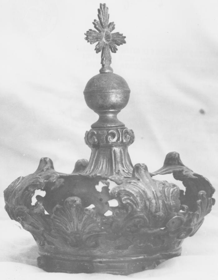 corona da statua - bottega napoletana (metà sec. XVIII)
