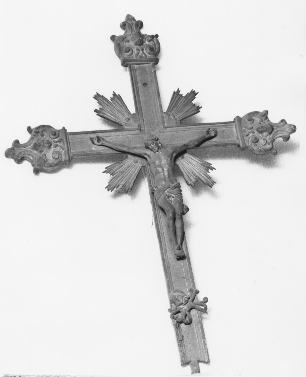 croce processionale - bottega lucana (metà sec. XIX)