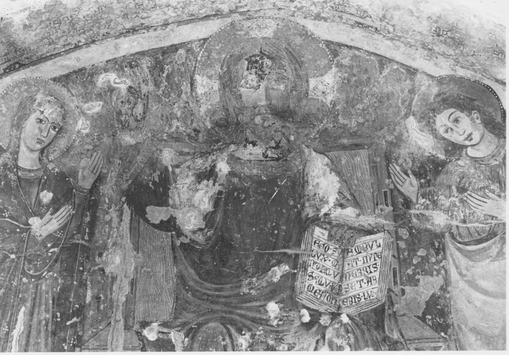 Cristo in trono fra Santi (dipinto) - ambito Italia meridionale (fine/inizio secc. XIII/ XIV)