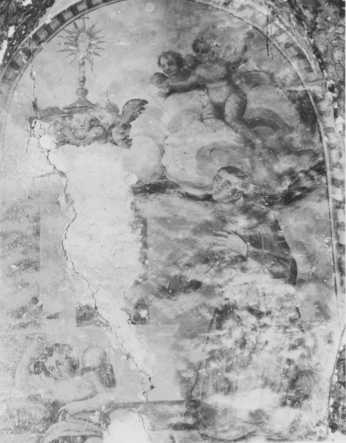 Sant'Antonio da Padova adora l'Eucarestia (dipinto, elemento d'insieme) di Pietro di Gianpietro di Brienza (sec. XVIII)