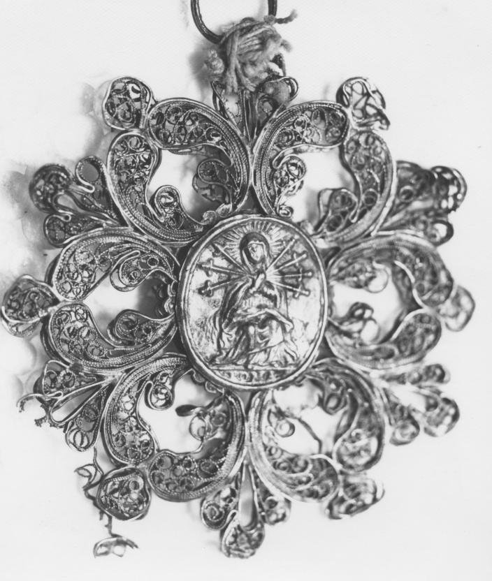 medaglia devozionale - bottega napoletana (fine sec. XVIII)