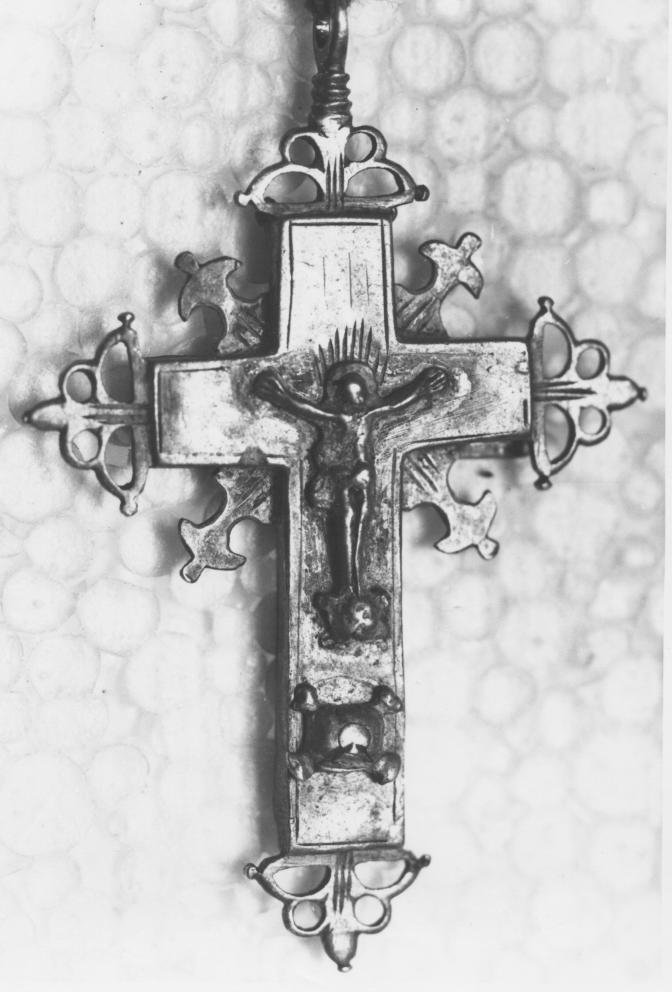 reliquiario - a croce - bottega napoletana (seconda metà sec. XVIII)