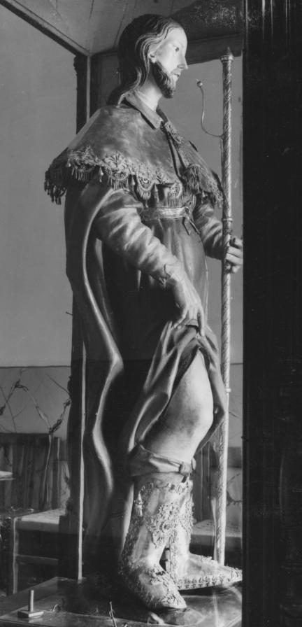 San Rocco da Montpellier (statua) - bottega lucana (prima metà sec. XIX)
