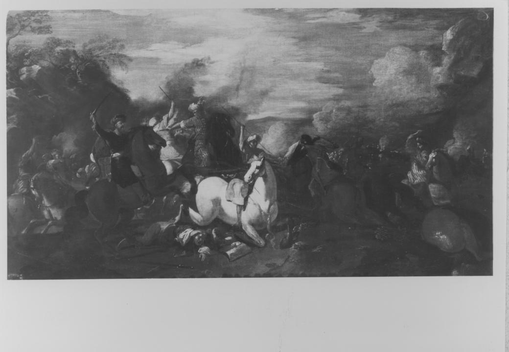 Battaglia (dipinto) di De Lione Andrea (cerchia) (terzo quarto sec. XVII)