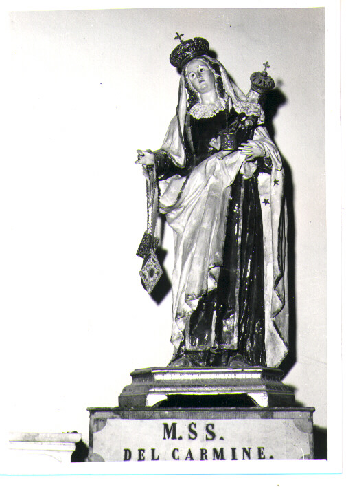Madonna del Carmelo (gruppo scultoreo) - bottega leccese (inizio sec. XIX)