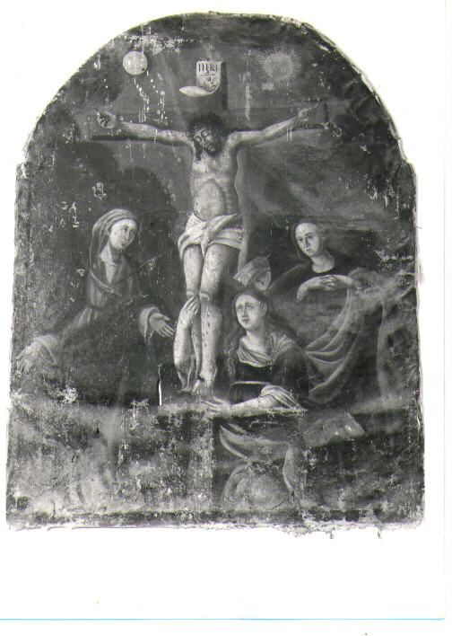 crocifissione di Cristo (dipinto) - ambito lucano (fine sec. XVII)