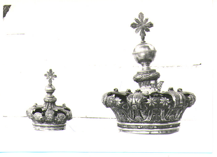 corona da statua, elemento d'insieme di Sisino Gabriele (sec. XIX)