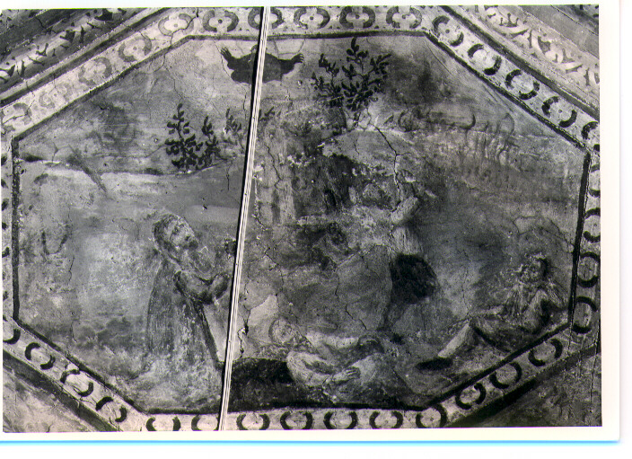 San Vitale ammansisce col fuoco gli Agareni (dipinto, elemento d'insieme) - ambito Italia meridionale (sec. XVII)