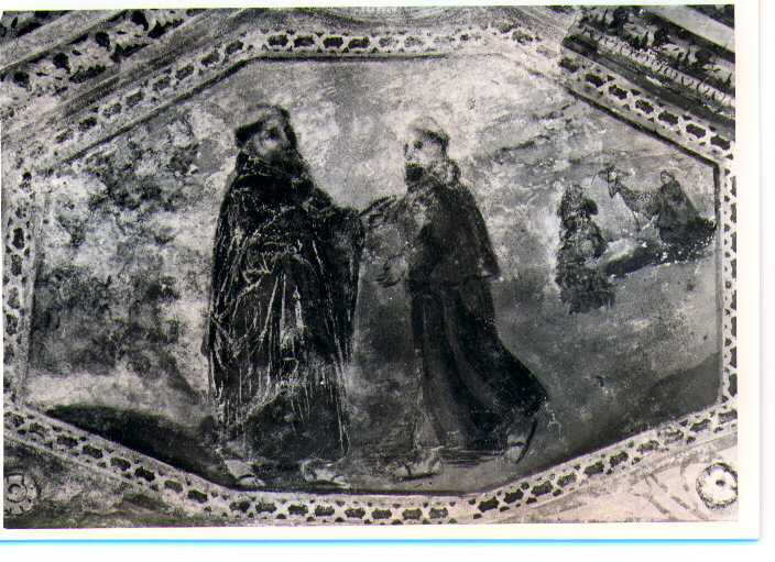 Incontro tra San Vitale e San Luca (dipinto, elemento d'insieme) - ambito lucano (sec. XVII)