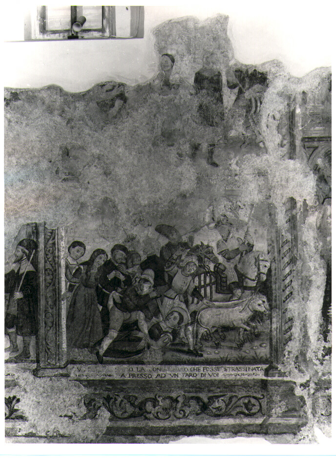 scene della vita di una Santa martire non identificata (dipinto, ciclo) di Todisco Giovanni (sec. XVI)