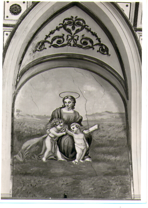 Madonna con Bambino e San Giovannino (dipinto) - ambito lucano (inizio sec. XX)