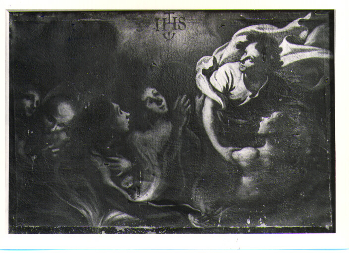 angeli che liberano le anime del purgatorio (dipinto) - ambito Italia meridionale (prima metà sec. XVIII)