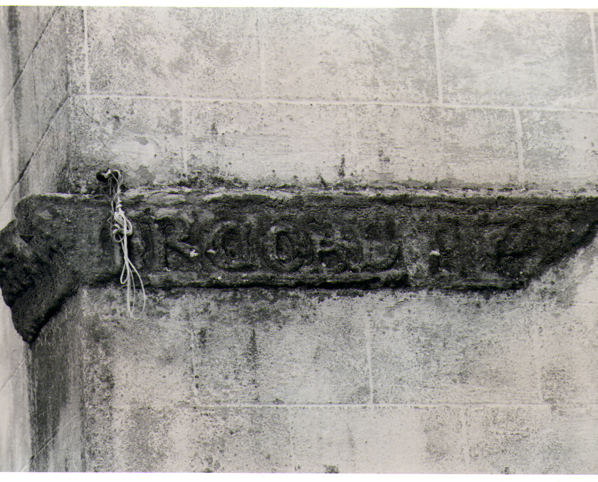 architrave, frammento - bottega lucana (sec. XVI)