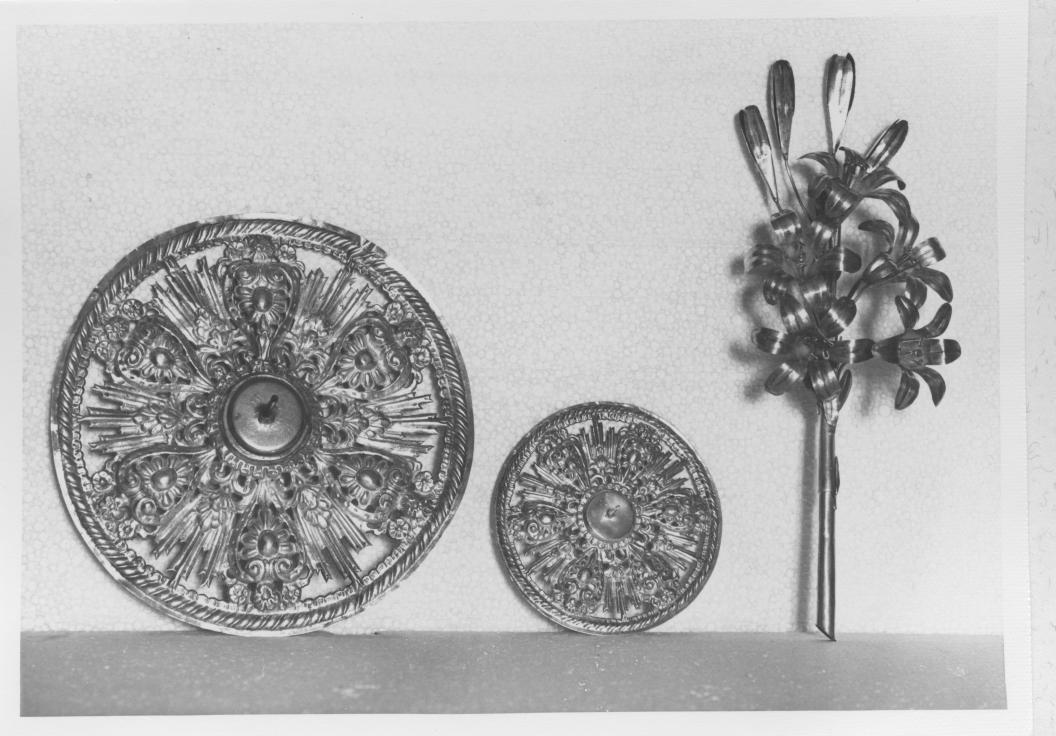 aureola di statua, serie - bottega napoletana (metà sec. XIX)