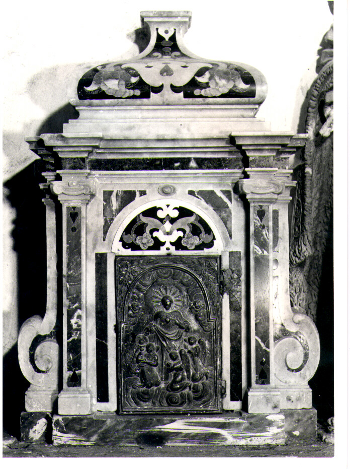 tabernacolo - a tempietto - bottega Italia meridionale (prima metà sec. XVIII)