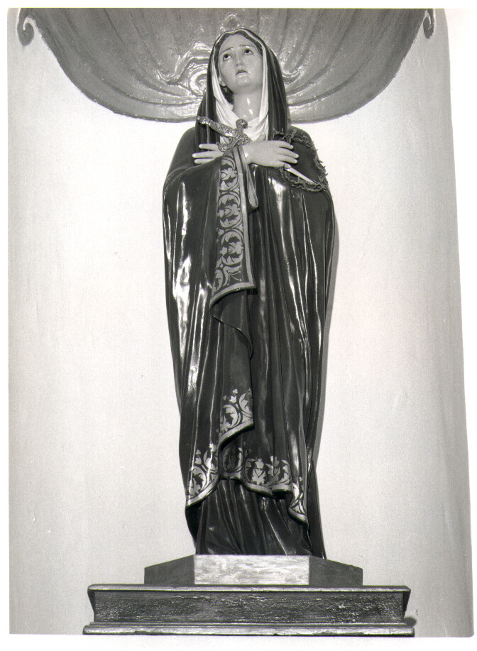 Madonna Addolorata (statua) di Malecore Giuseppe (primo quarto sec. XX)