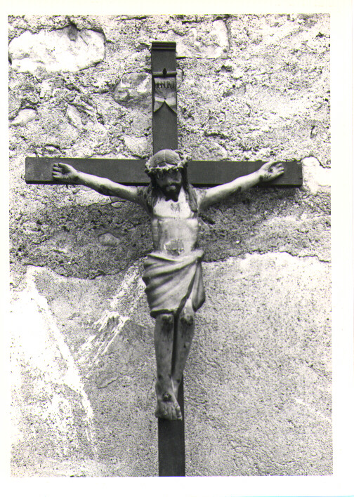 Cristo crocifisso (scultura) - bottega lucana (fine/inizio secc. XVI/ XVII)