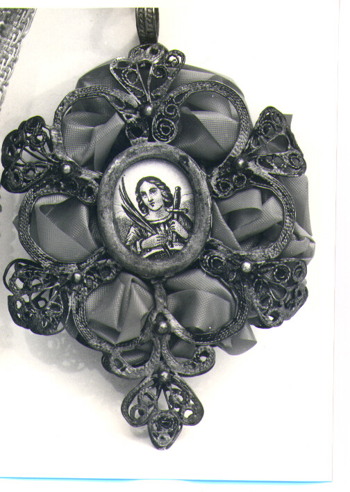 Santa (medaglia devozionale) - bottega napoletana (sec. XIX)