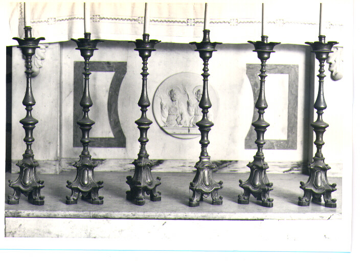 candeliere, serie - bottega napoletana (sec. XIX)