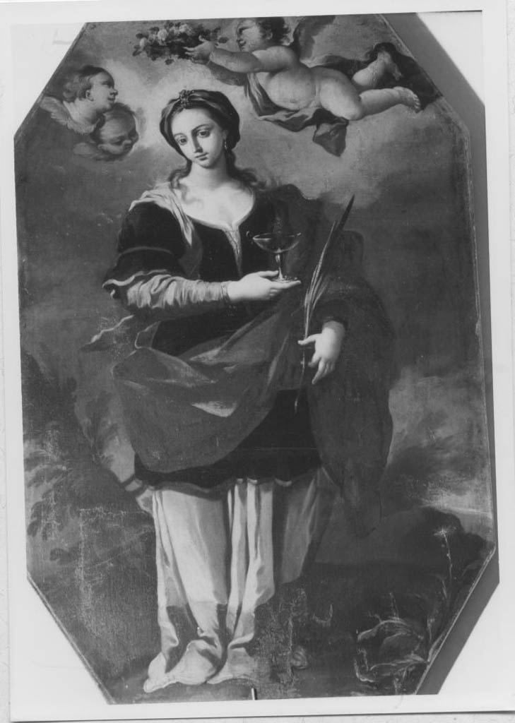 Santa Lucia (dipinto, elemento d'insieme) di Guarino Domenico (prima metà sec. XVIII)