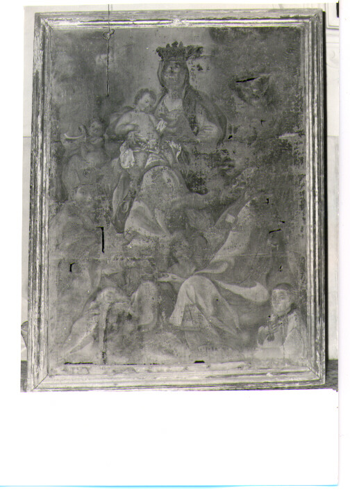 Madonna con Bambino tra San Gennaro e San Nicola, Madonna con Bambino e Santi (dipinto) - ambito Italia meridionale (sec. XVIII)