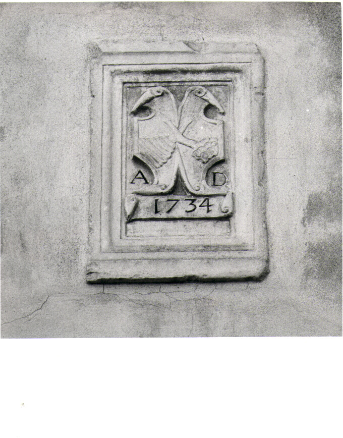 stemma dell'Ordine francescano (rilievo) - bottega lucana (sec. XVIII)