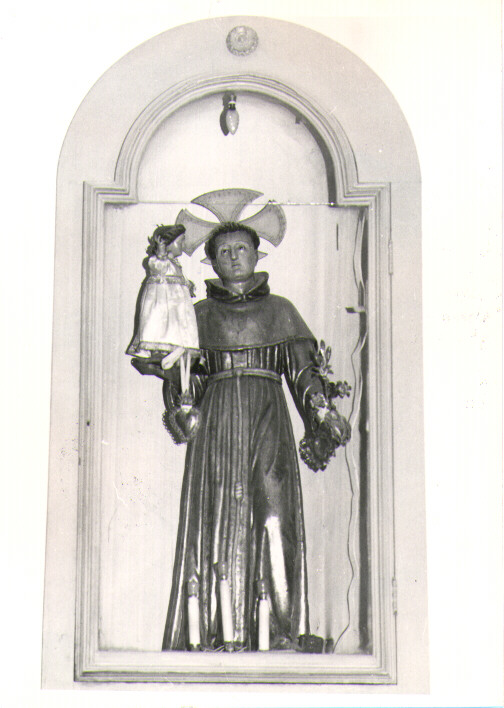 Sant'Antonio da Padova con il bambino (statua) - bottega napoletana (sec. XVI)