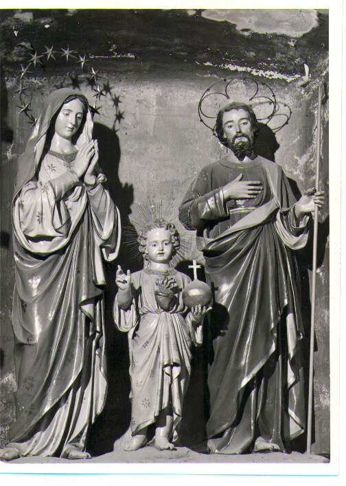 Sacra Famiglia (gruppo scultoreo) - bottega napoletana (fine/inizio secc. XIX/ XX)
