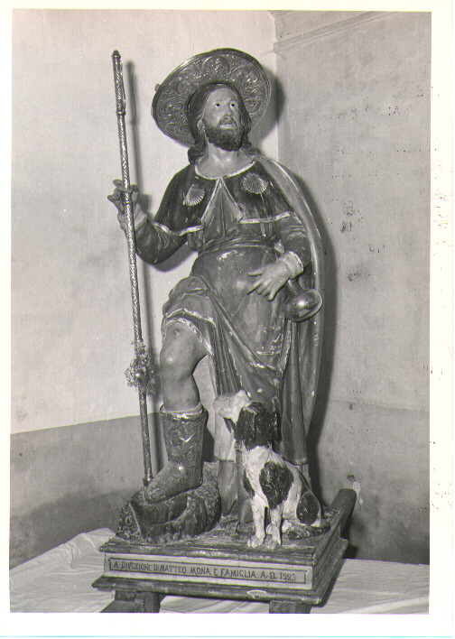 San Rocco (scultura) - bottega Italia meridionale (sec. XVII)
