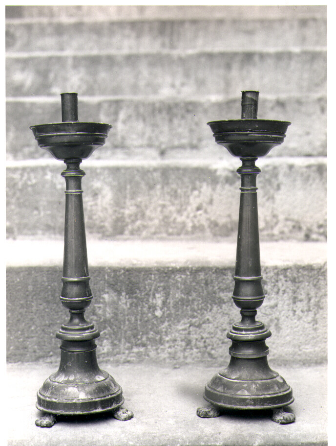 candeliere, serie - bottega napoletana (seconda metà sec. XIX)