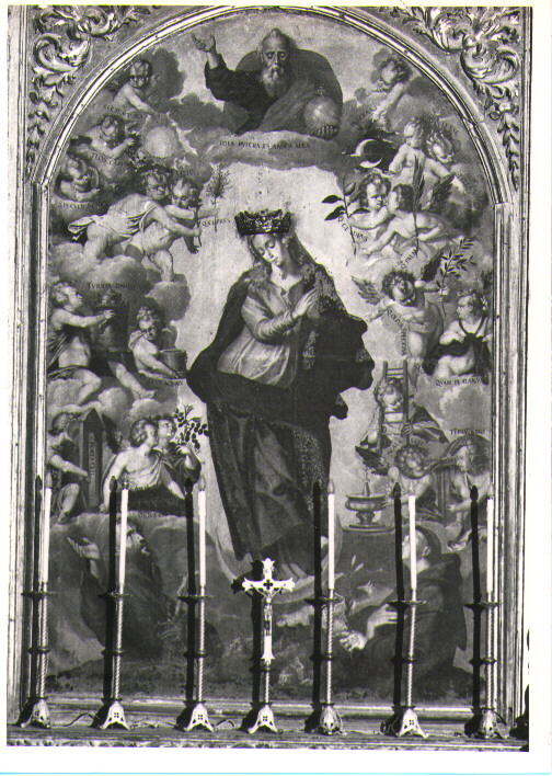 Madonna Immacolata e Santi (dipinto) di Ferri Pietro Antonio (sec. XVII)