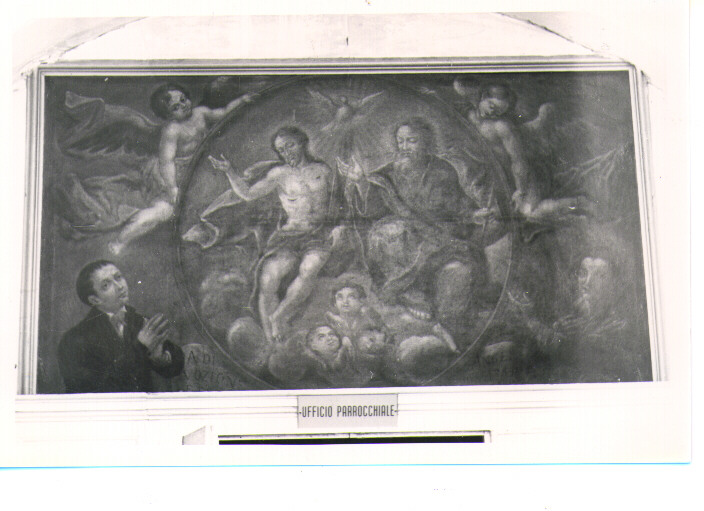 Trinità tra due donatori, Trinità (dipinto) - ambito lucano (sec. XIX)