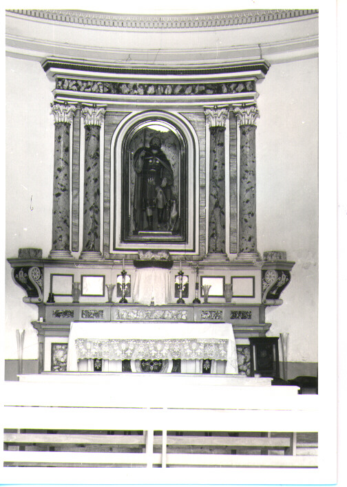 altare maggiore - bottega Italia meridionale (fine/inizio secc. XVIII/ XIX)