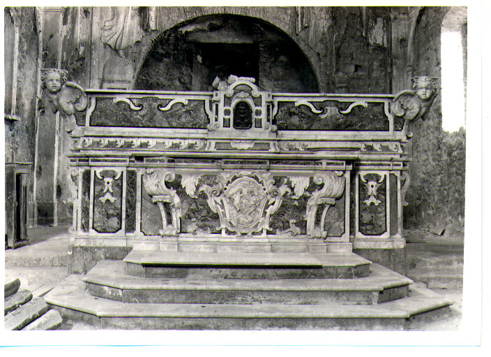 altare maggiore di De Lucca Antonio (sec. XVIII)