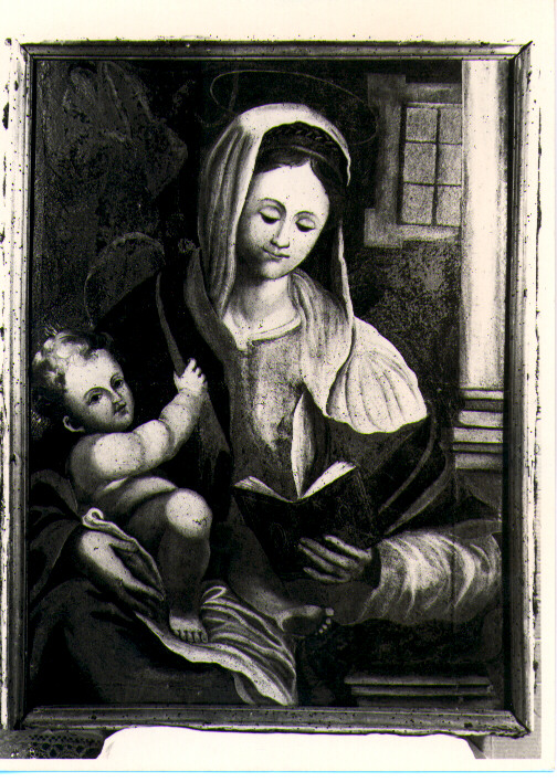 La Madonna leggente, Madonna con Bambino (dipinto) - ambito lucano (sec. XVII)