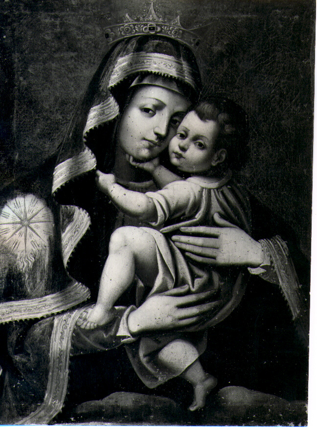 Madonna con Bambino (dipinto) - ambito Italia meridionale (sec. XVII)