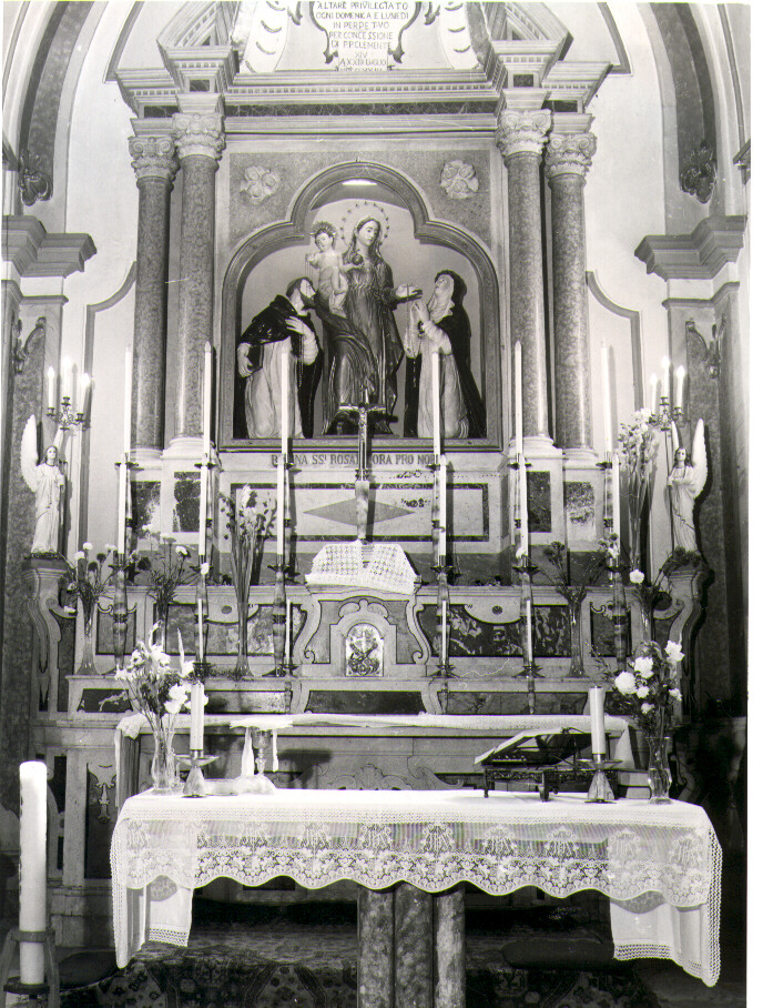 altare maggiore - bottega Italia meridionale (ultimo quarto, inizio sec. XVIII, sec. XX)
