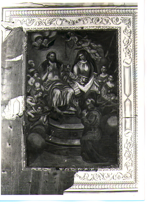 Apparizione del Redentore e della Madonna a San Francesco d'Assisi (dipinto) - ambito lucano (prima metà sec. XVIII)