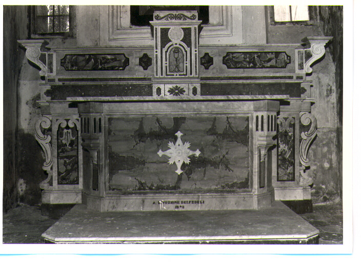 altare - bottega Italia meridionale (seconda metà sec. XVIII, sec. XIX)