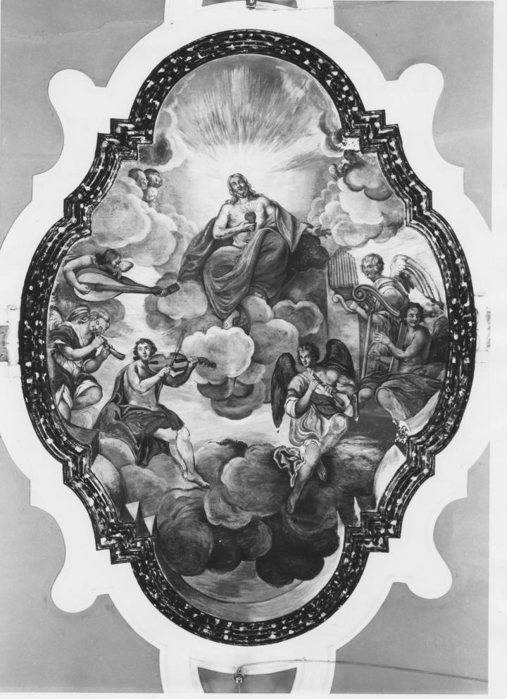 Dio Padre tra angeli musicanti, Dio Padre (dipinto) - ambito lucano (seconda metà sec. XIX)